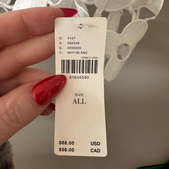 Anthropologie Maeve Maeve Floral Lace Vest OS NEW WITH TAGS - Picture 6 of 7